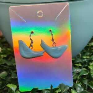 Ceramic Blue Bird Earrings